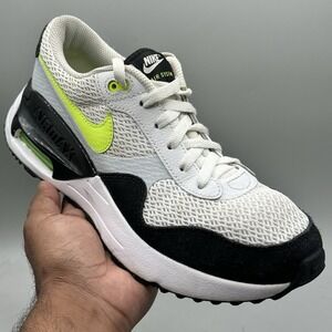 Nike Boys  Size 6.5Y Air Max Systm DQ0284-100 White Running Shoes Sneakers